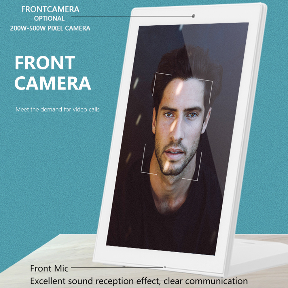10" Black L Shape Desktop Display LCD Portrait Capacitive Touch Android Tablet PC for Meeting Room Hotel Bank Restaurant Retail