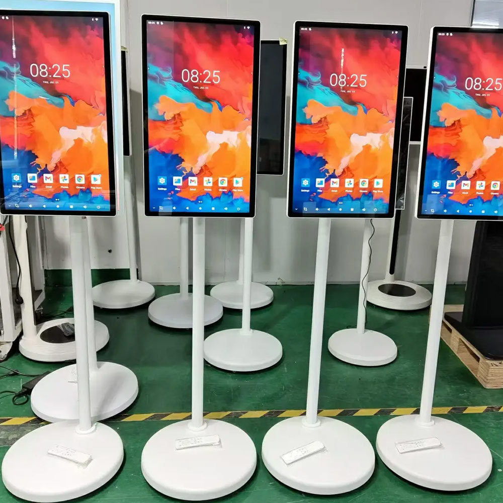 27" Inch Portable Monitor Tablet Android 12 TV Wireless A-type High Resolution Smart Touch Screen With Narrow Bezel Fully Adjustable Stand