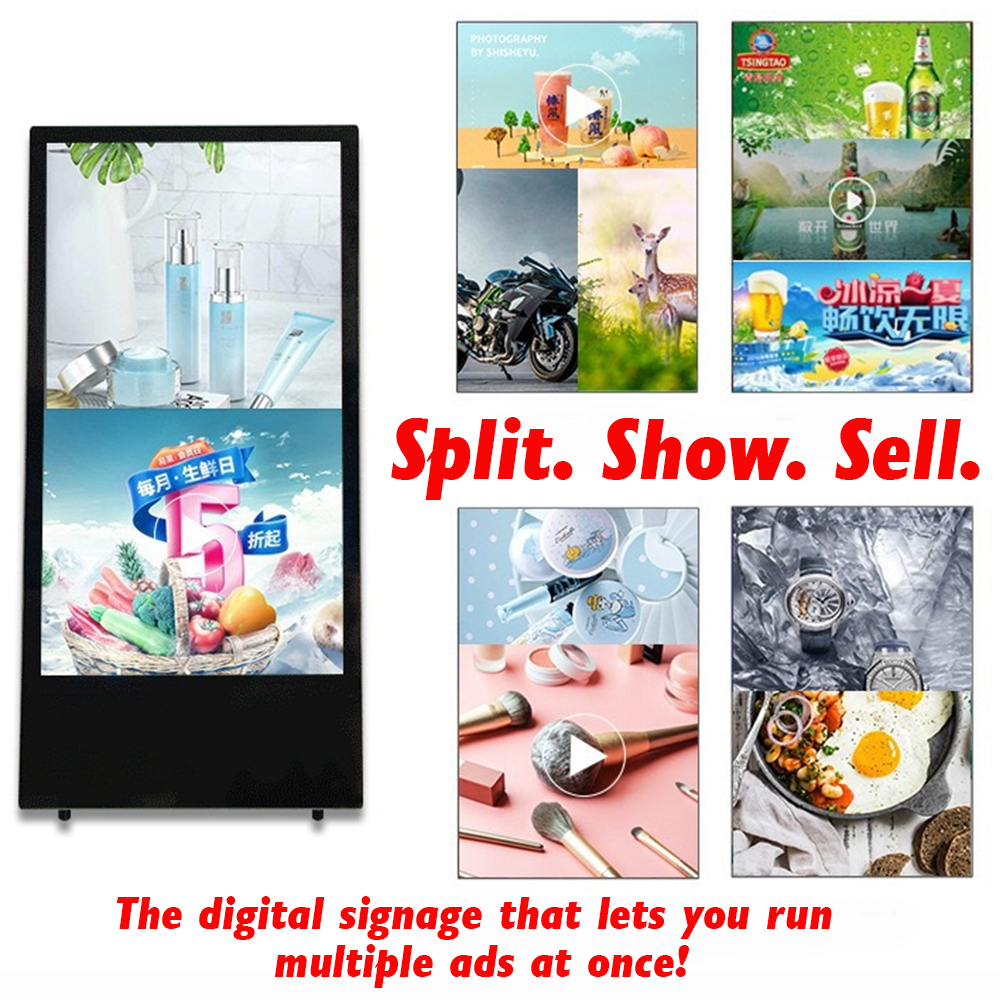32" 43" 55" Outdoor Touch Screen IP65 Android Digital Signage Waterproof Battery Portable Display LCD Interactive Kiosk Totem