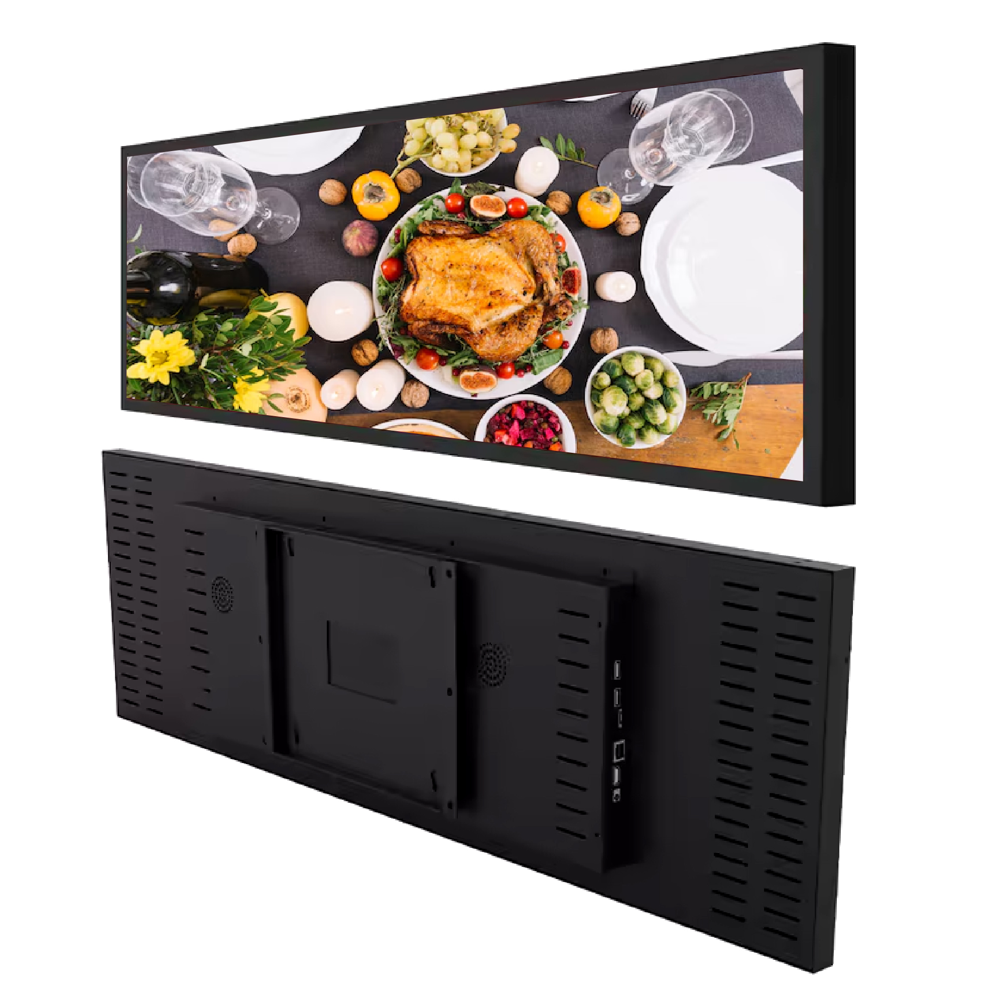 47.6" Advertising Shelf Edge Digital Advertising Player Ultra Wide Stretched Display For Supermarket