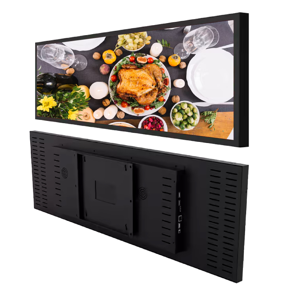 47.6" Advertising Shelf Edge Digital Advertising Player Ultra Wide Stretched Display For Supermarket