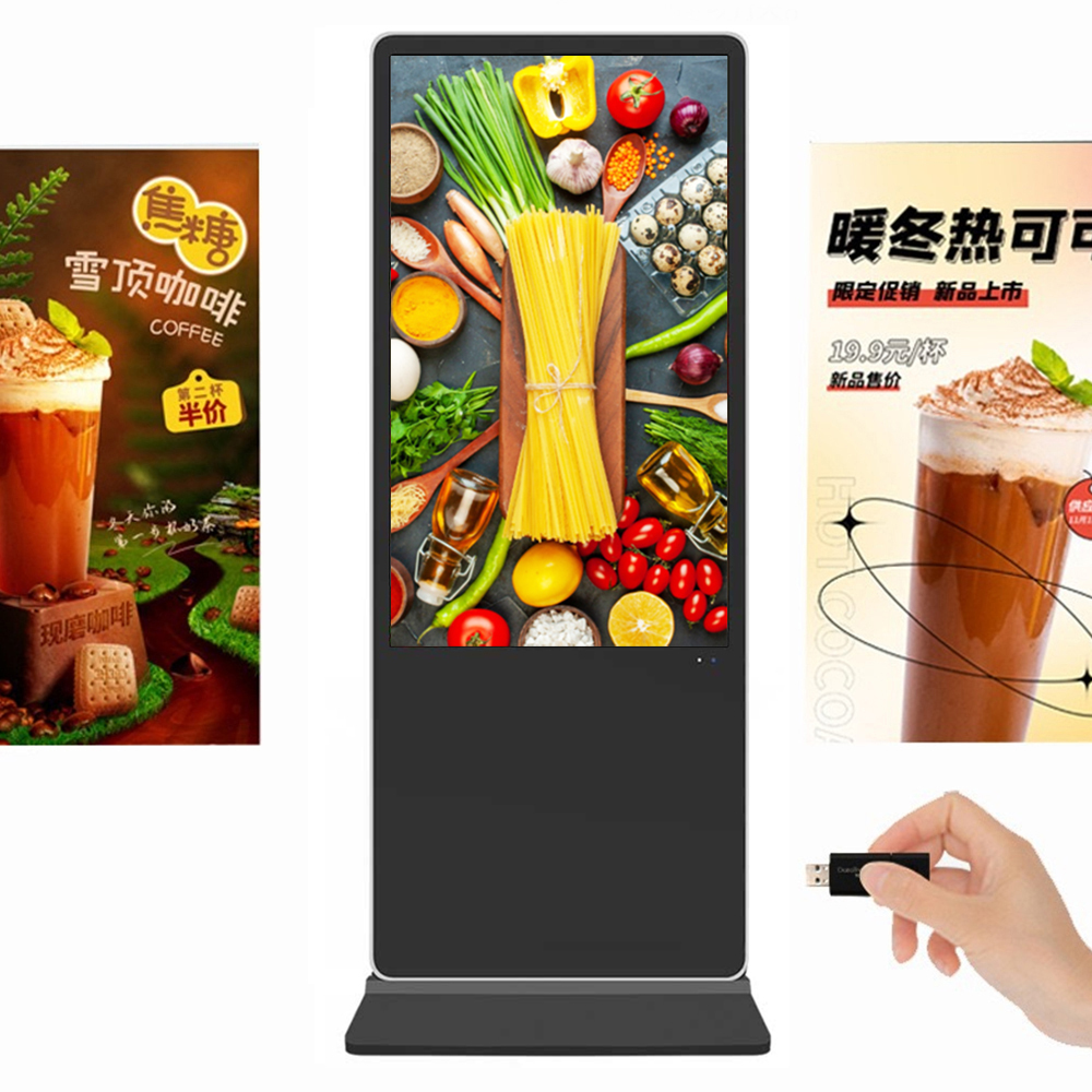 32" 43" 49" 55" 65" Floor-Standing LCD Touch Display (Windows) Totem Kiosk for Digital Signage Malls Store Restaurant Airport HD