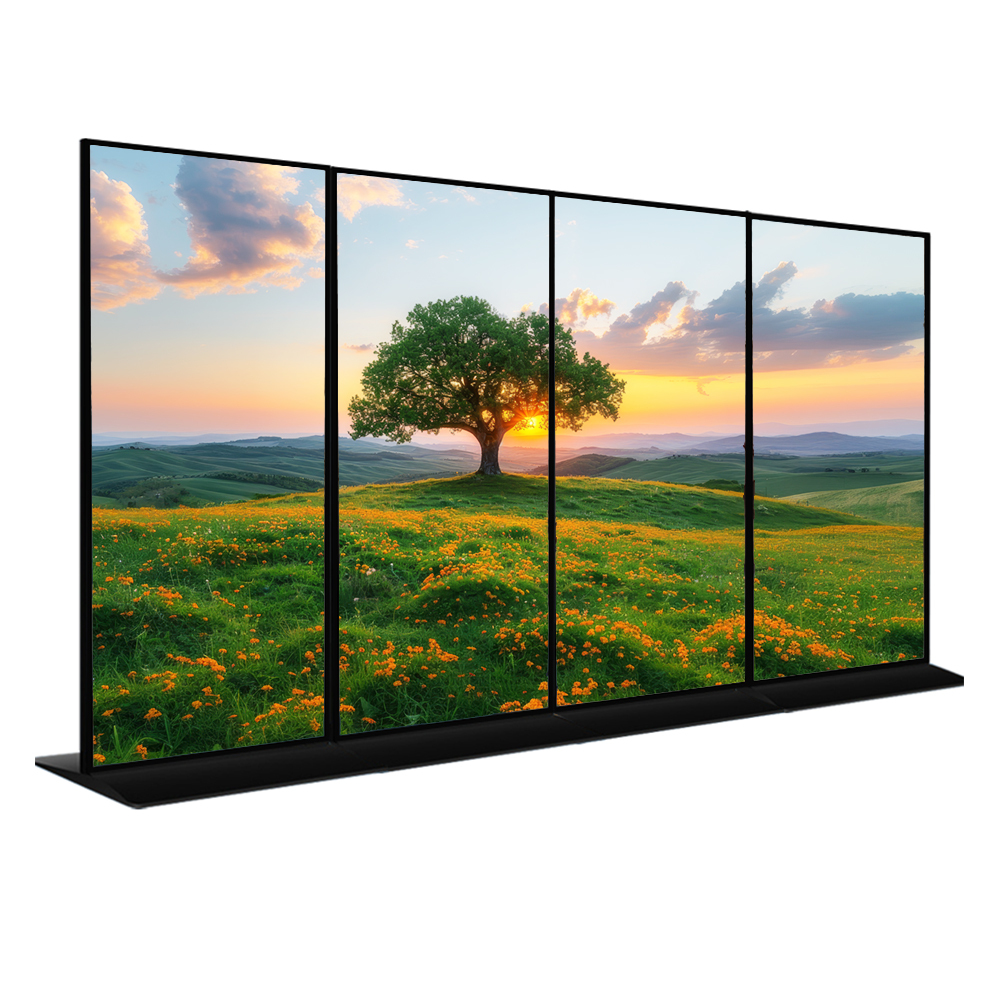 64" 70" Full Screen Indoor LCD Android Digital Signage Portable Display LCD Interactive Kiosk Totem Floor Standing Touch Screen