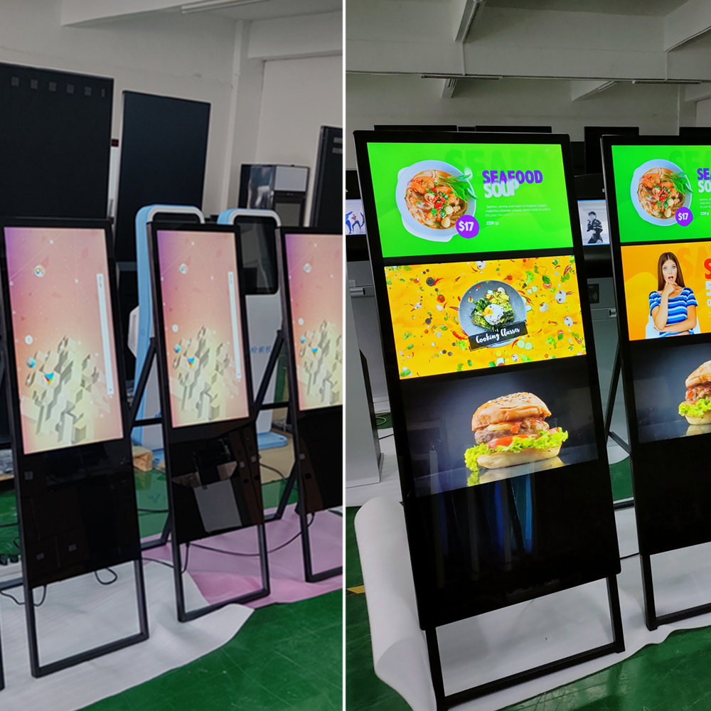 32" 43" 49" 55" 65" Indoor Touch Screen Android Digital Signage Portable Display LCD Interactive Kiosk Totem Floor Standing HD