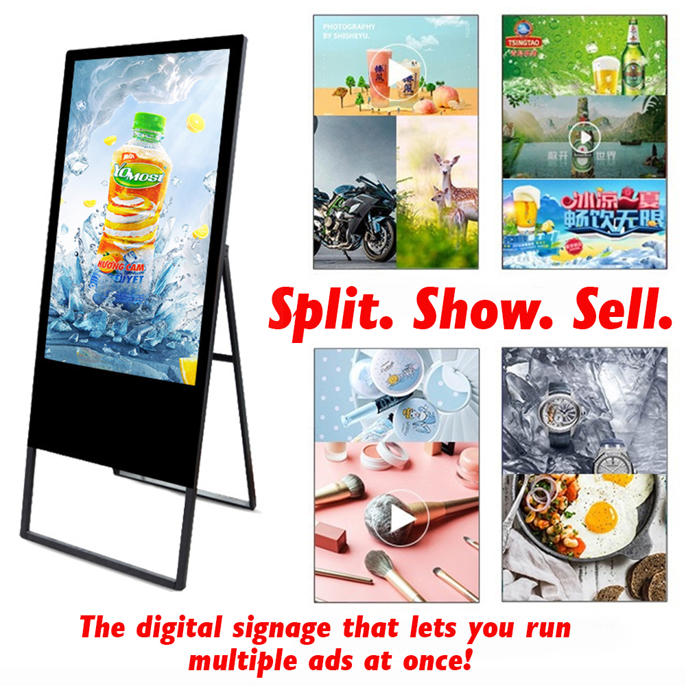 32" 43" 49" 55" 65" Indoor Touch Screen Android Digital Signage Portable Display LCD Interactive Kiosk Totem Floor Standing HD
