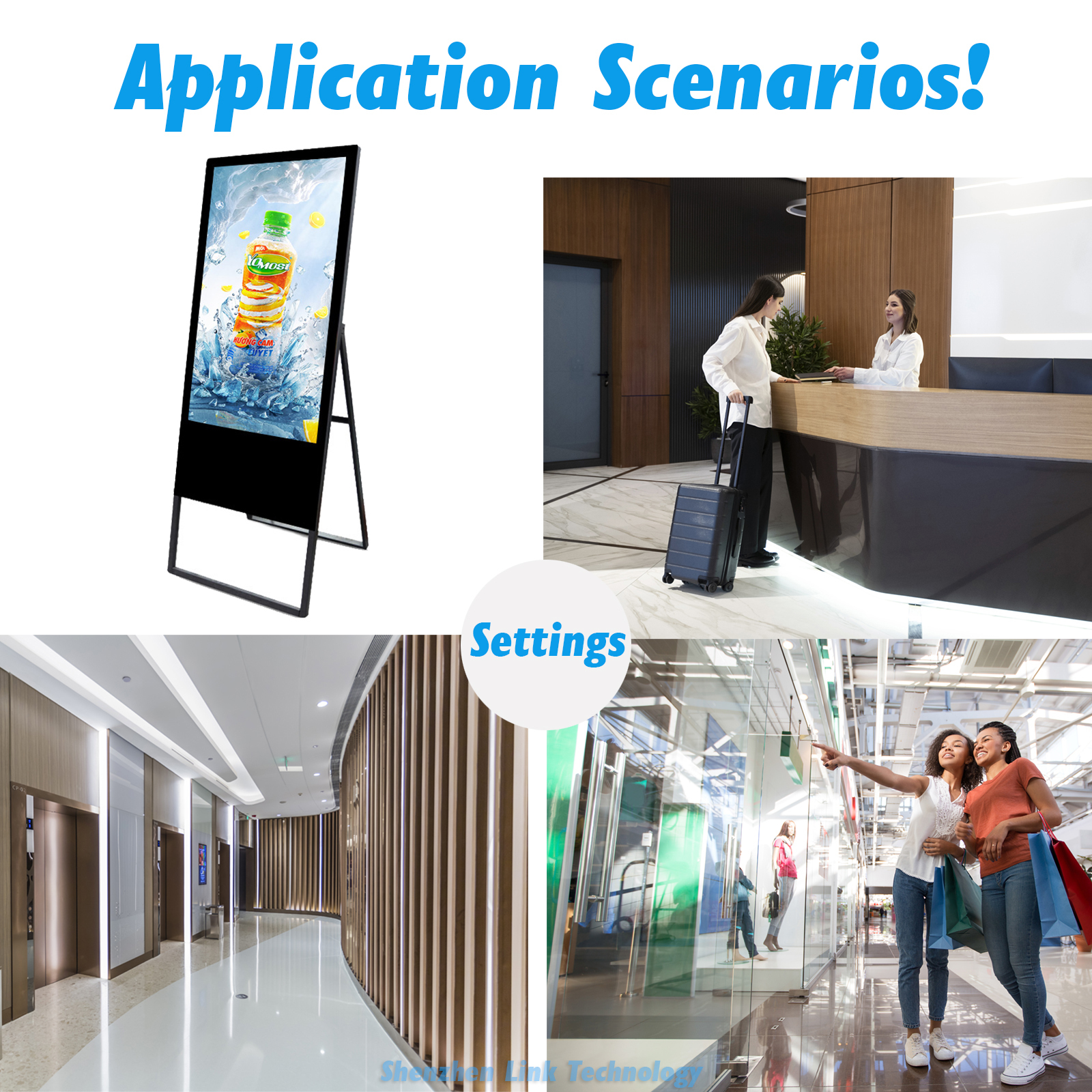 32" 43" 49" 55" 65" Indoor Touch Screen Android Digital Signage Portable Display LCD Interactive Kiosk Totem Floor Standing HD