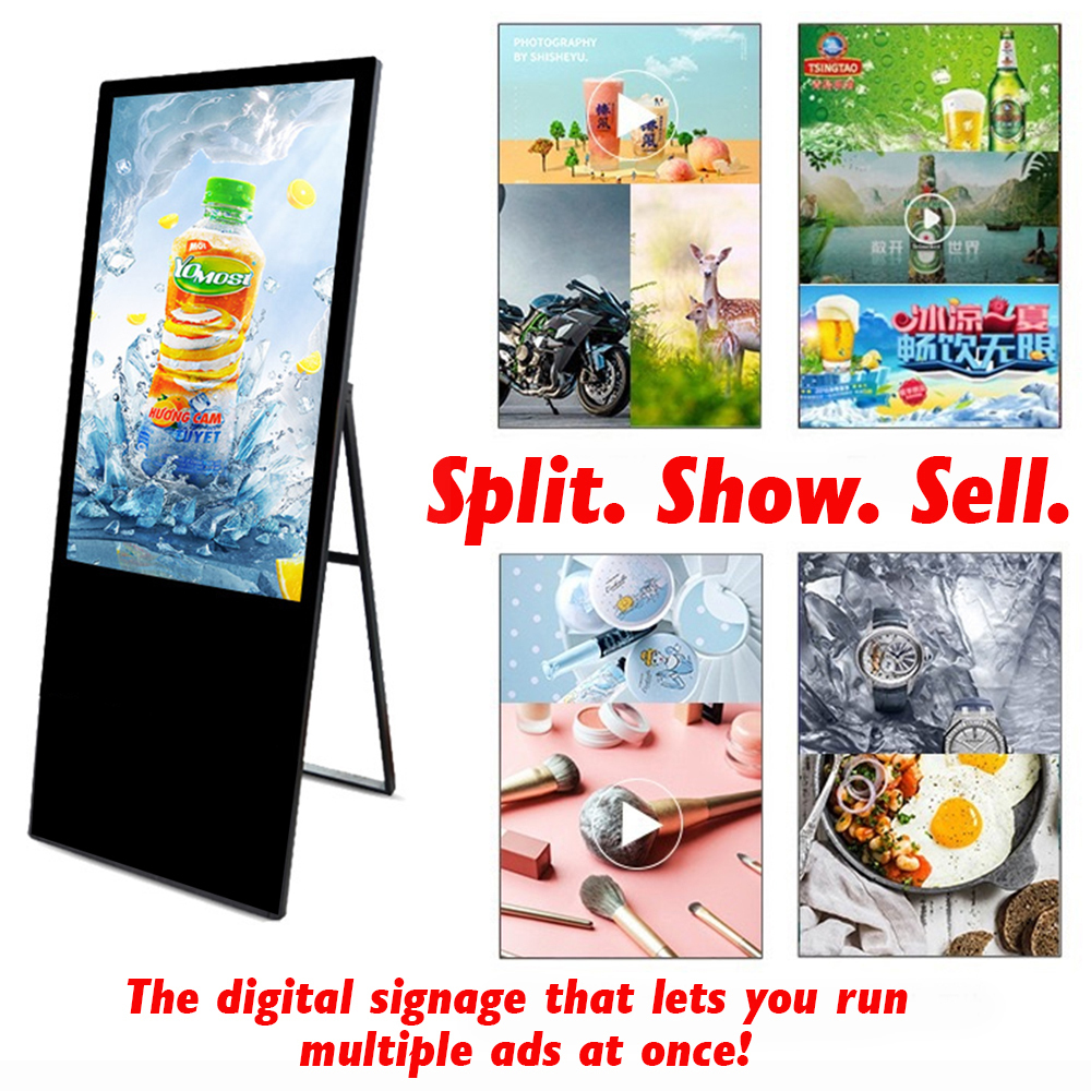 32" 43" 49" 55" 65" Indoor Touch Screen Windows I5 Digital Signage Portable Display LCD Interactive HD Totem Floor Stand Kiosk