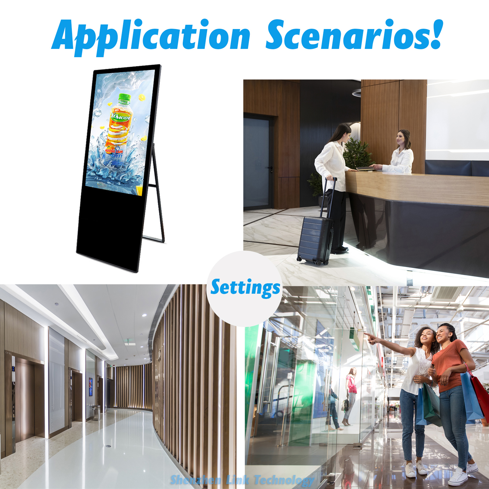 32" 43" 49" 55" 65" Indoor Touch Screen Windows I5 Digital Signage Portable Display LCD Interactive HD Totem Floor Stand Kiosk