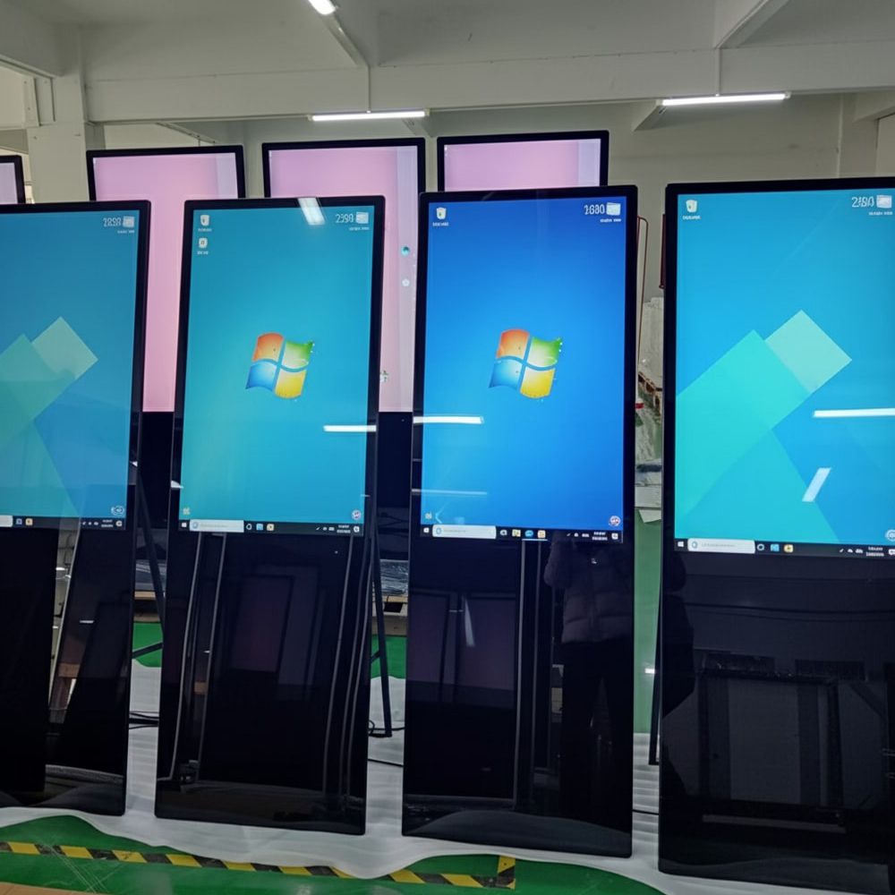 32" 43" 49" 55" 65" Indoor Touch Screen Windows I5 Digital Signage Portable Display LCD Interactive HD Totem Floor Stand Kiosk