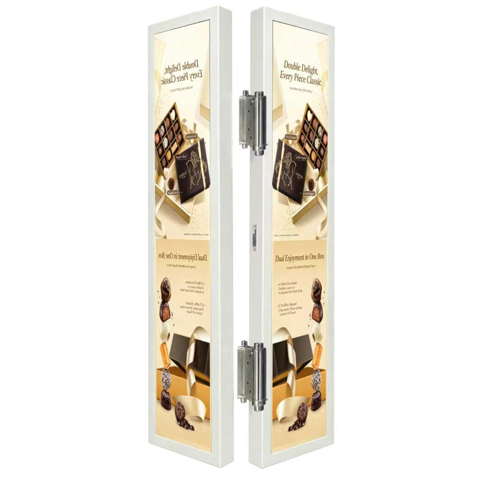 28" Dual Side Bar Display For Supermarkets Android Digital Signage Store Promotion Advertising Retail Media Digital Merchandising