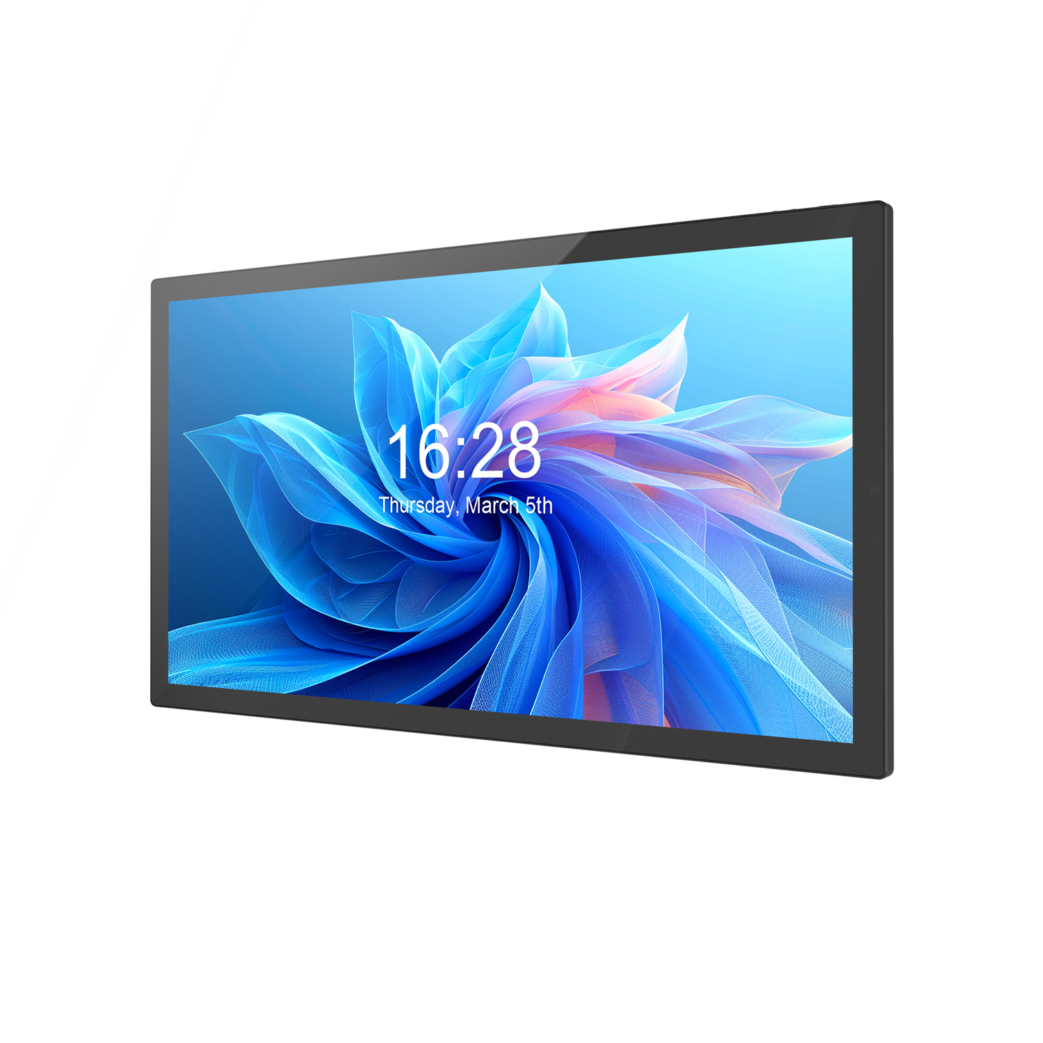 21.5 Inch Android Touch Screen Digital Signage Display, Full HD Interactive Commercial LCD Panel, Wall Mounted with Narrow Bezel for Hotel, Retail, Meeting Room & OEM ODM