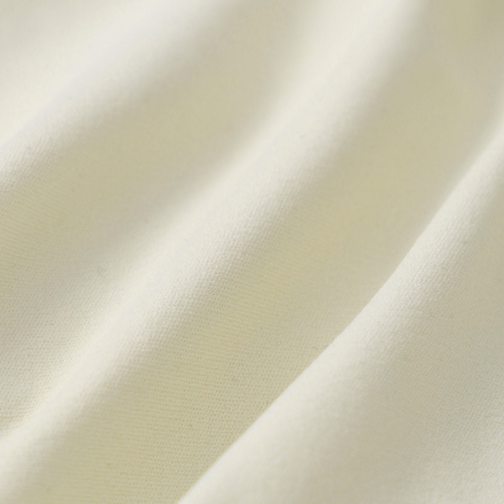 Cream V Neck X-Cross Sports Bra - Light Support