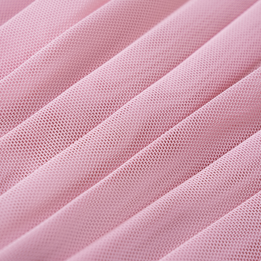 Light Pink Pleated A-Line Sports Skirt