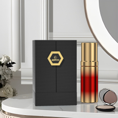 Custom Black & Gold Double-Door Skincare Box,MY SHOP,Custom Black & Gold Double-Door Skincare Box