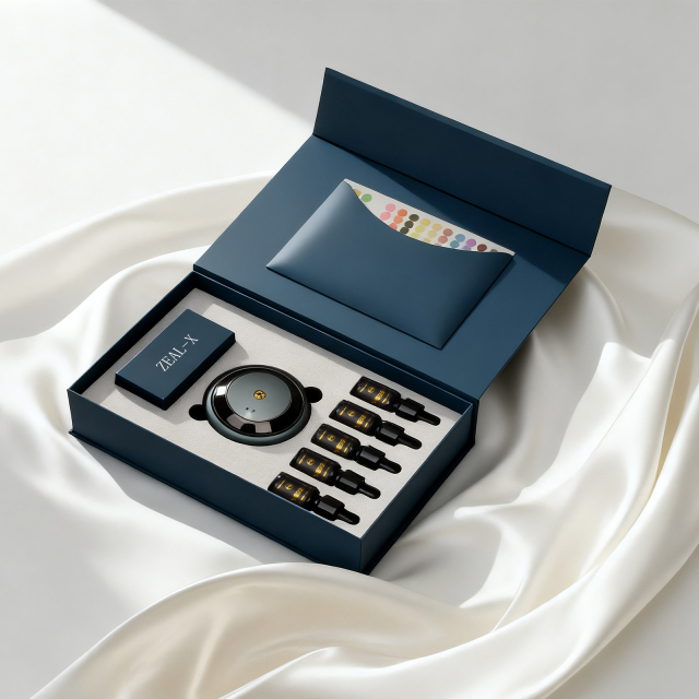 Luxury Foil-Stamped Single Drawer Lip Gloss Box,MY SHOP,Luxury Foil-Stamped Single Drawer Lip Gloss Box