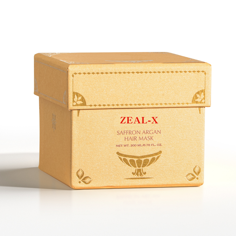 Zeal-X elegant closed kraft lid-and-base box for botanical cosmetics. Premium branding since 2009.