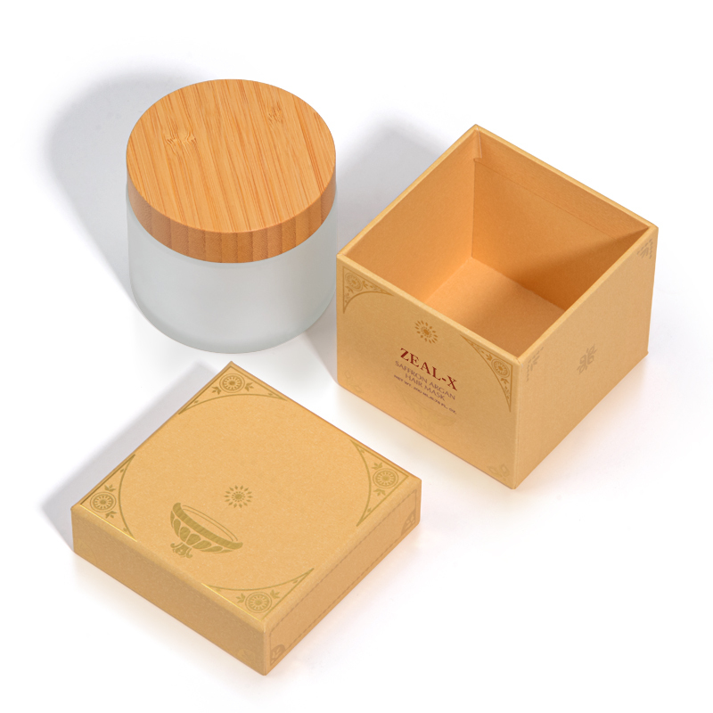 Zeal-X packaging set: lid, base and jar packaging display. Premium branding since 2009.