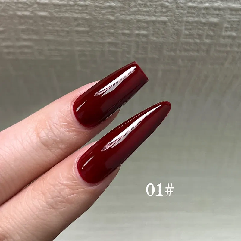 VVSFSSIR Nail Gel Polish Set Soak Off UV LED Solid Color Hazelnut Chocolate Brown Nude Manicure Whitening Nail Art Starter Kit