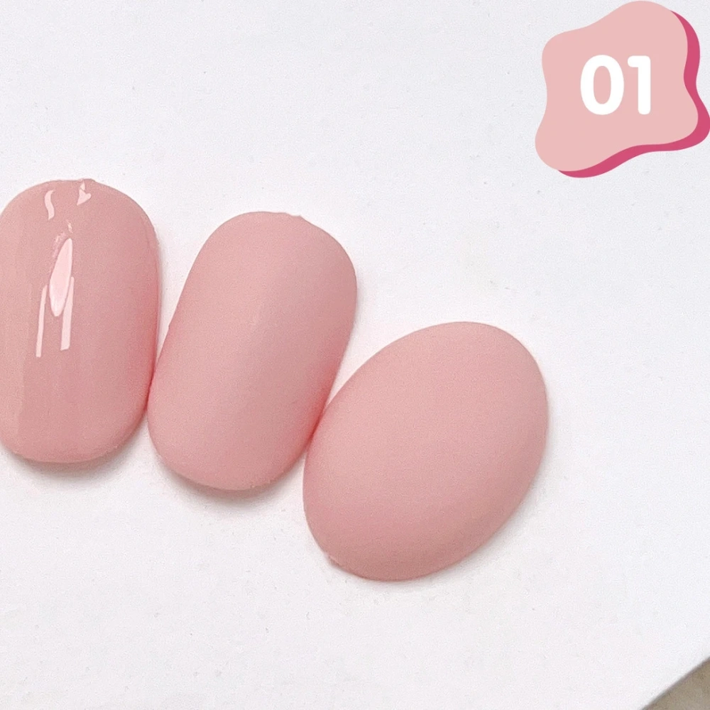 VVSFSSIR Nail 8 Colors Pastel Solid Gel Nail Polish Set, Creamy Soak Off UV LED, One Bottle One Shade, Salon Nail Art Kit