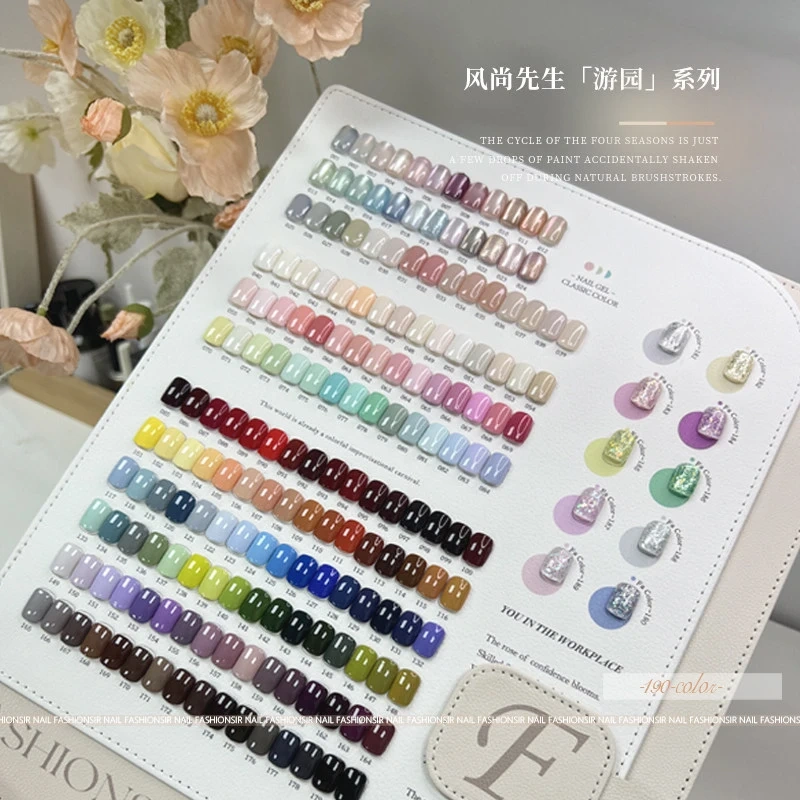 VVSFSSIR Nail 190 Colors Gel Polish Set, HEMA Free TPO Free TMPTA Free, EU Standard Soak Off UV LED, Professional Salon Kit