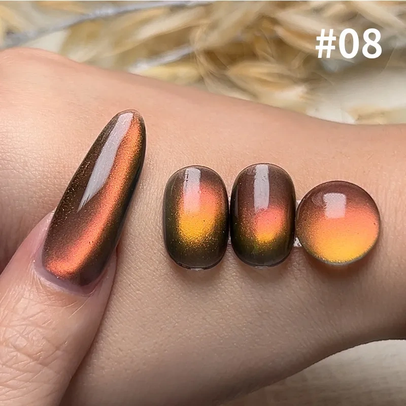 VVSFSSIR Nail Crystal Glass Cat Eye Magnetic Gel Polish Whitening Long Lasting Salon Professional Nail Art UV LED Soak Off