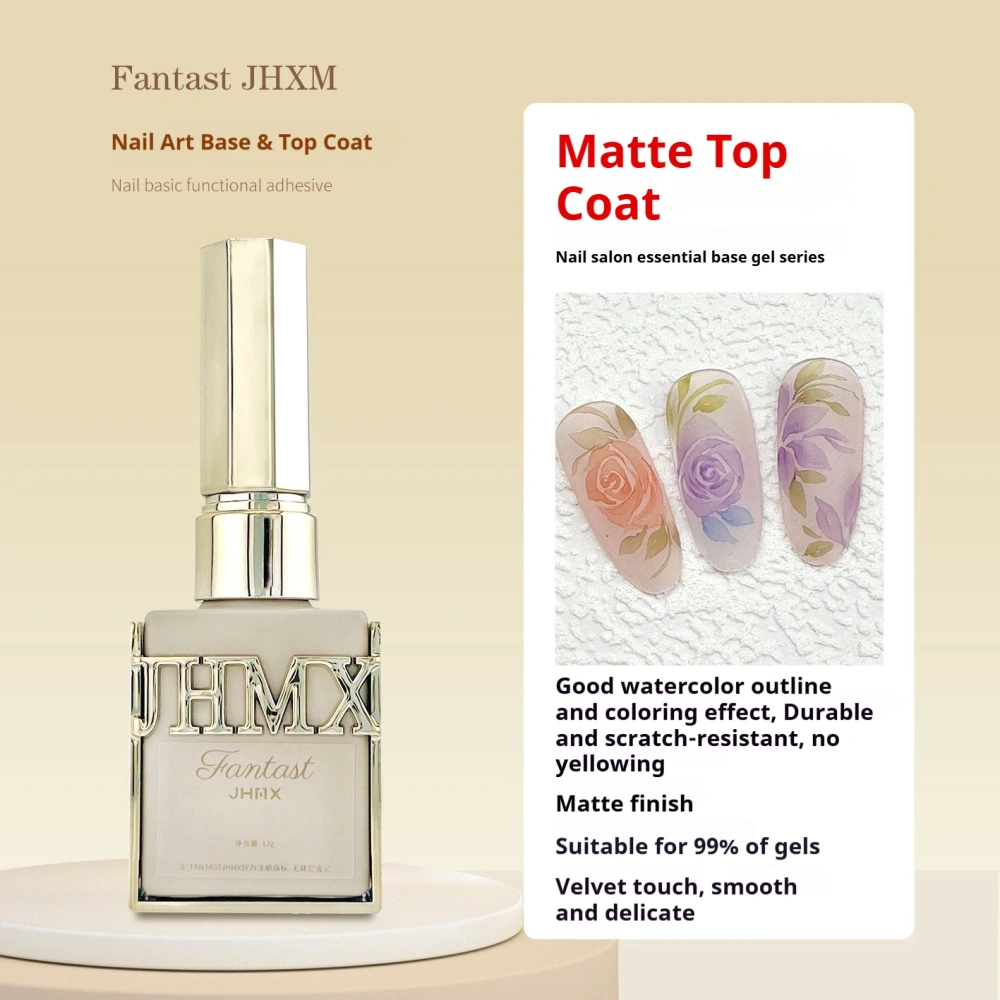 VVSFSSIR Nail Mini Gold Bottle Function Gel Set, Base Coat, Self-Leveling Top Coat, Builder Gel, Soak Off UV LED, Nail Salon Kit