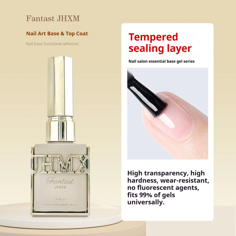 VVSFSSIR Nail Mini Gold Bottle Function Gel Set, Base Coat, Self-Leveling Top Coat, Builder Gel, Soak Off UV LED, Nail Salon Kit