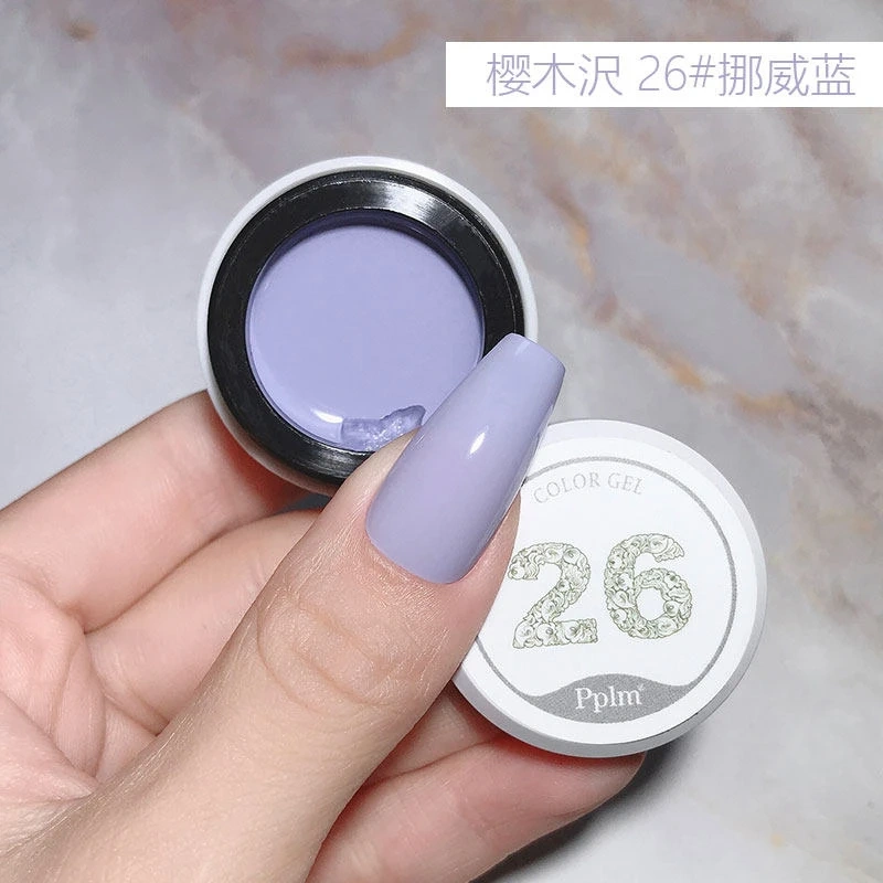 VVSFSSIR Nail Japanese Solid Gel Nail Polish Set, Sakura Blue Jar Colors, High Pigment Soak Off UV LED, Autumn Winter Nail Art
