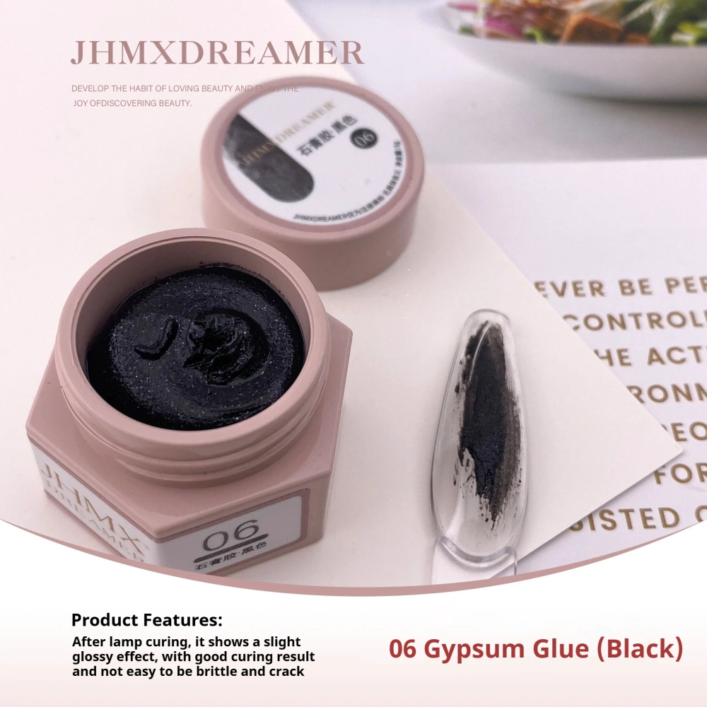VVSFSSIR Nail Dreamer Painting Gel, Black & White Liner Gel, Mirror Silver Chrome, Ultra-Pigment Platinum, Soak Off UV LED Nail
