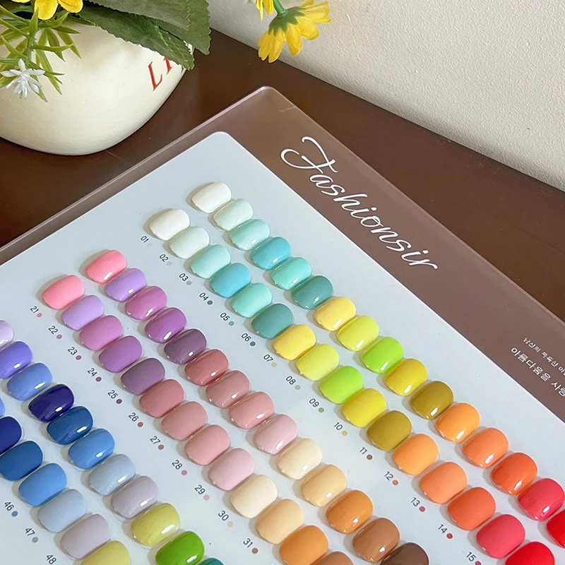 VVSFSSIR Nail 60 Colors Gel Nail Polish Set, Solid Color High Pigment Soak Off UV LED, Professional Beginner Nail Art Starter Ki