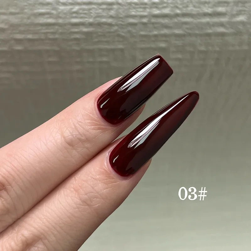 VVSFSSIR Nail Gel Polish Set Soak Off UV LED Solid Color Hazelnut Chocolate Brown Nude Manicure Whitening Nail Art Starter Kit