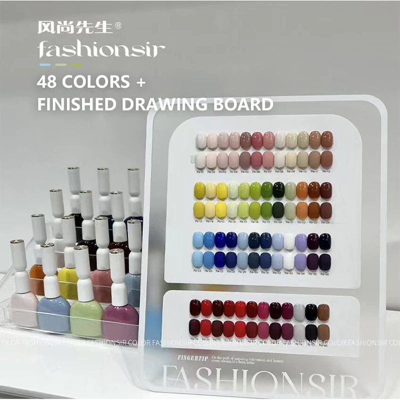 VVSFSSIR Nail 60 Colors Gel Nail Polish Set, Solid Color High Pigment Soak Off UV LED, Professional Beginner Nail Art Starter Ki