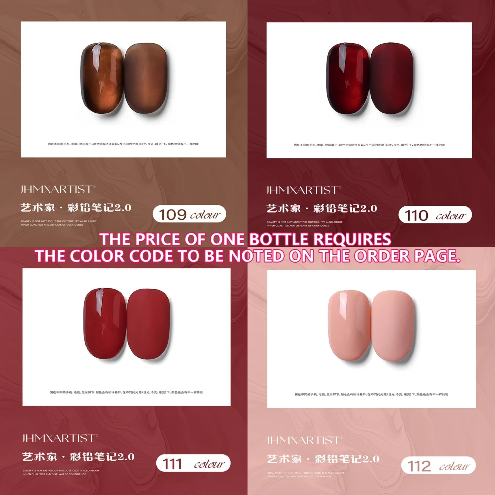 JHMX 180 Colors Gel Polish Set Jelly Nude Ice Translucent Nail Kit