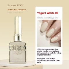 Milky white