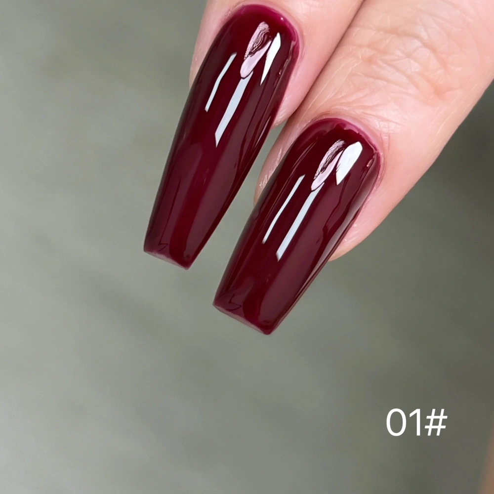 VVSFSSIR Anchor Red Gel Polish Cherry Rose Fall Color Nail Art Gel