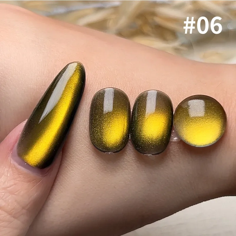VVSFSSIR Nail Crystal Glass Cat Eye Magnetic Gel Polish Whitening Long Lasting Salon Professional Nail Art UV LED Soak Off