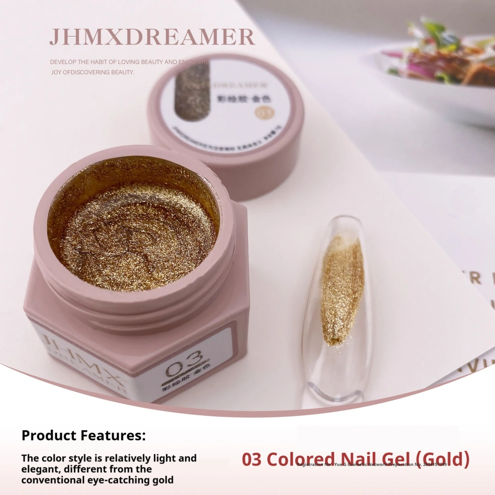 VVSFSSIR Nail Dreamer Painting Gel, Black & White Liner Gel, Mirror Silver Chrome, Ultra-Pigment Platinum, Soak Off UV LED Nail