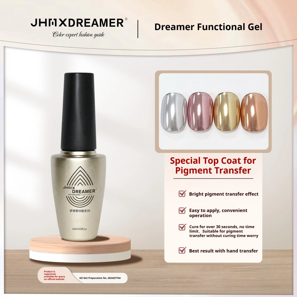JHMX Dreamer Builder Gel System – Strengthening Base & No-Wipe Top Coat