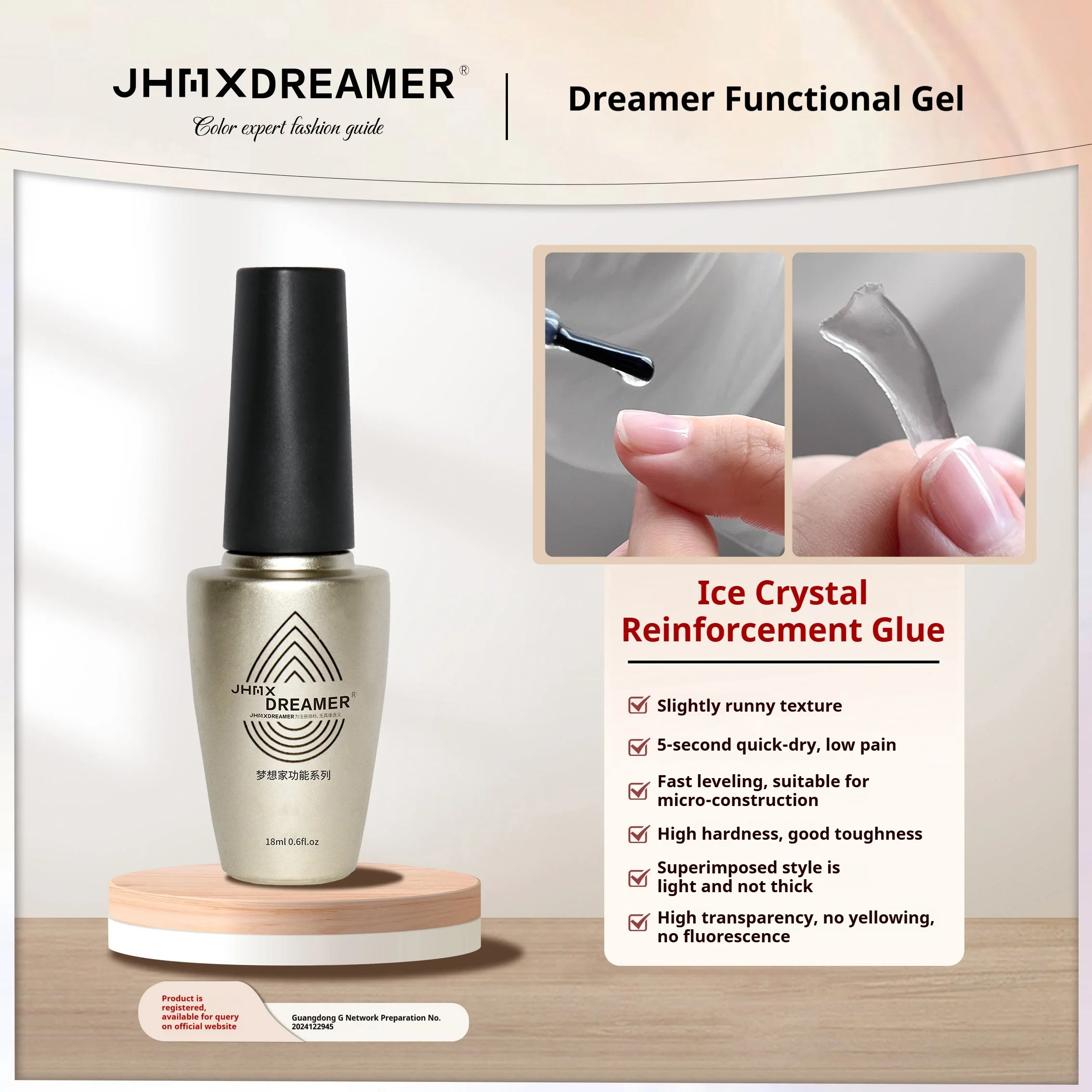 VVSFSSIR Nail Builder Base Gel Set, Reinforcement Rubber Base Coat, No Wipe Diamond Top Coat, UV LED Soak Off for Salon Use