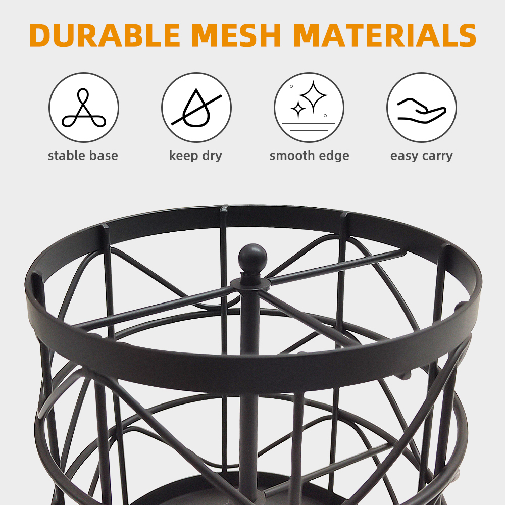 360° Rotating Mesh Utensil Holder – 3-Compartment Metal Cutlery Organizer & Drying Caddy for Kitchen Countertop, Dining Table & Outdoor BBQ,Jiangmen Hanxi Metal Products Factory,360° Rotating Mesh Utensil Holder – 3-Compartment Metal Cutlery Organizer & Drying Caddy for Kitchen Countertop, Dining Table & Outdoor BBQ