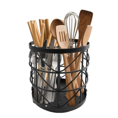 360° Rotating Mesh Utensil Holder – 3-Compartment Metal Cutlery Organizer & Drying Caddy for Kitchen Countertop, Dining Table & Outdoor BBQ,Jiangmen Hanxi Metal Products Factory,360° Rotating Mesh Utensil Holder – 3-Compartment Metal Cutlery Organizer & Drying Caddy for Kitchen Countertop, Dining Table & Outdoor BBQ