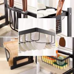 2 Tier Stainless Steel Dish Drying Rack Space-Saving Shelf,Jiangmen Hanxi Metal Products Factory,2 Tier Stainless Steel Dish Drying Rack Space-Saving Shelf