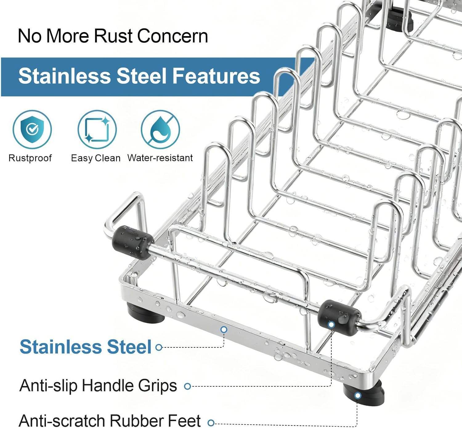Expandable Stainless Steel Over Sink Dish Drying Rack,Jiangmen Hanxi Metal Products Factory,Expandable Stainless Steel Over Sink Dish Drying Rack