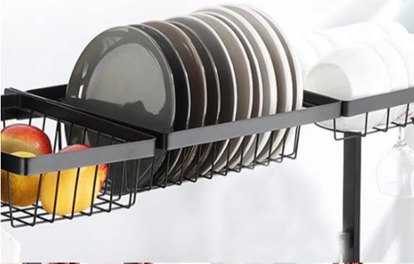 2 Tier Stainless Steel Dish Drying Rack Space-Saving Shelf,Jiangmen Hanxi Metal Products Factory,2 Tier Stainless Steel Dish Drying Rack Space-Saving Shelf