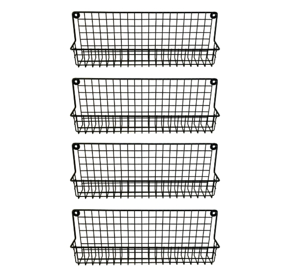 4Pcs Wall Mount Spice Rack, Hanging Space-Saving Organizer,Jiangmen Hanxi Metal Products Factory,4Pcs Wall Mount Spice Rack, Hanging Space-Saving Organizer