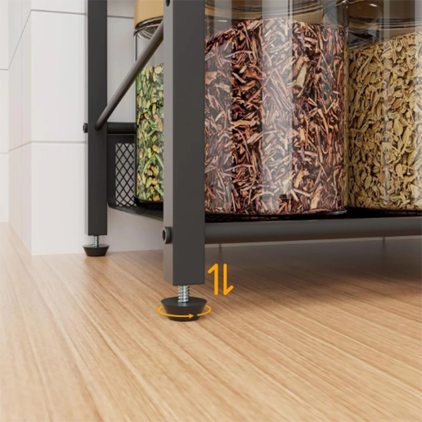 3-Tier Adjustable Spice Rack, Slanted Metal Kitchen Organizer,Jiangmen Hanxi Metal Products Factory,3-Tier Adjustable Spice Rack, Slanted Metal Kitchen Organizer