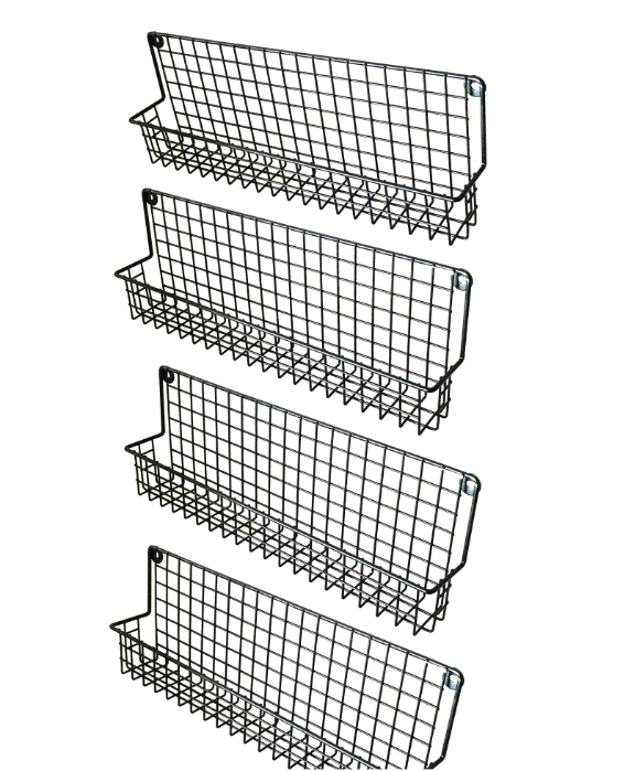 4Pcs Wall Mount Spice Rack, Hanging Space-Saving Organizer,Jiangmen Hanxi Metal Products Factory,4Pcs Wall Mount Spice Rack, Hanging Space-Saving Organizer