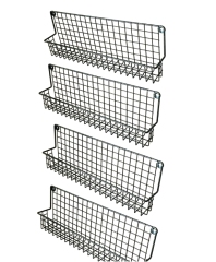 4Pcs Wall Mount Spice Rack, Hanging Space-Saving Organizer,Jiangmen Hanxi Metal Products Factory,4Pcs Wall Mount Spice Rack, Hanging Space-Saving Organizer