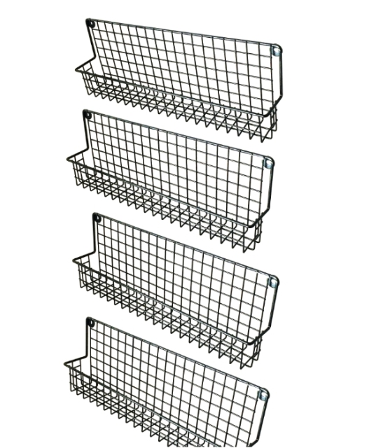 4Pcs Wall Mount Spice Rack, Hanging Space-Saving Organizer,Jiangmen Hanxi Metal Products Factory,4Pcs Wall Mount Spice Rack, Hanging Space-Saving Organizer