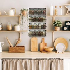 4Pcs Wall Mount Spice Rack, Hanging Space-Saving Organizer,Jiangmen Hanxi Metal Products Factory,4Pcs Wall Mount Spice Rack, Hanging Space-Saving Organizer